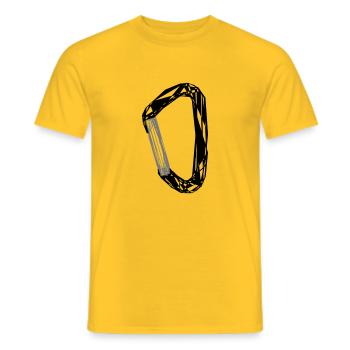carabine - T-shirt homme - jaune - Devant - AI Model Male 178 dark (178cm)