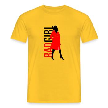 Bad Girl - Männer T-Shirt - Gelb - Vorne - AI Model Male 178 dark (178cm)