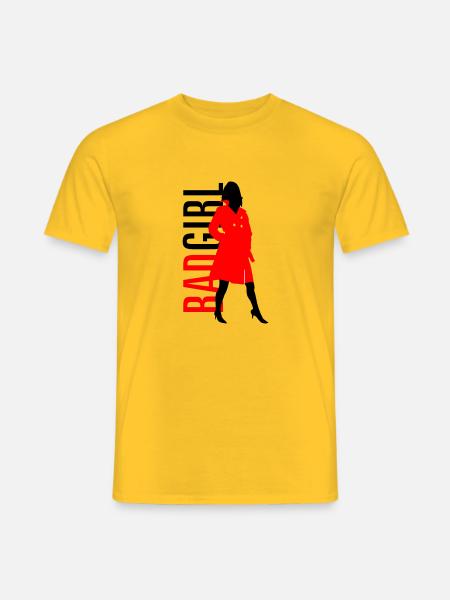 Bad Girl - Männer T-Shirt - Gelb