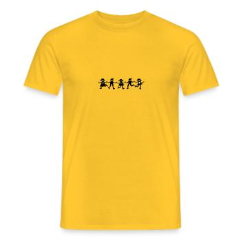 Kinder - Männer T-Shirt - Gelb - Vorne - AI Model Male 178 dark (178cm)