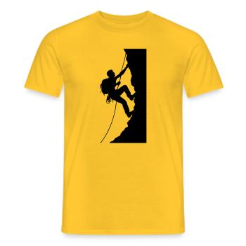 alpiniste - T-shirt homme - jaune - Devant - AI Model Male 178 dark (178cm)