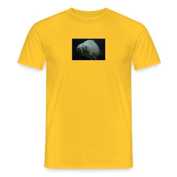 la pêche carpe - Männer T-Shirt - Gelb - Vorne - AI Model Male 178 dark (178cm)