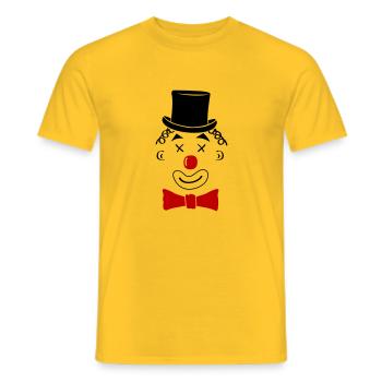 clown - T-shirt homme - jaune - Devant - AI Model Male 178 dark (178cm)
