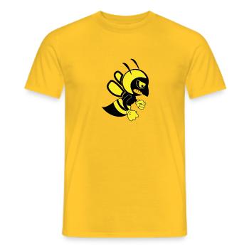 bie 136 - T-shirt homme - jaune - Devant - AI Model Male 178 dark (178cm)