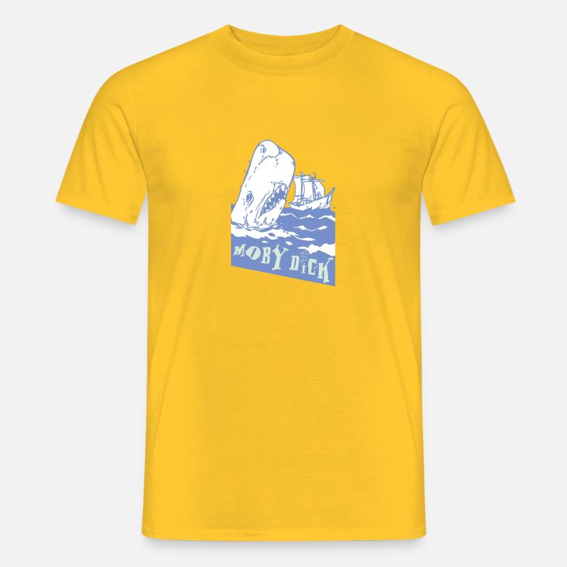 Moby Dick - Männer T-Shirt - Gelb