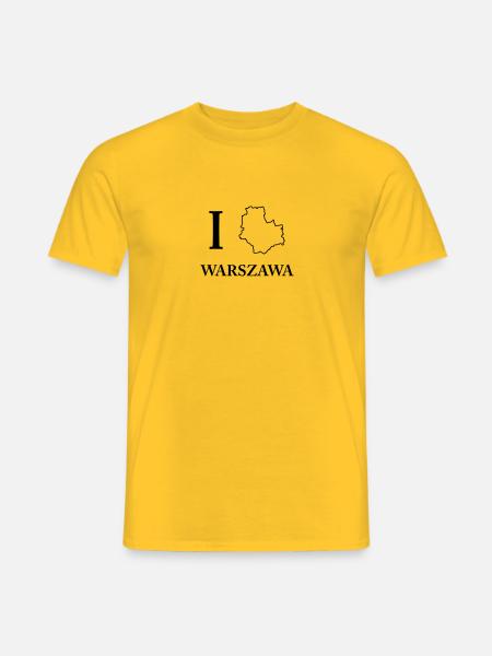 I love Warszawa Warschau ich liebe Shirt - Männer T-Shirt - Gelb