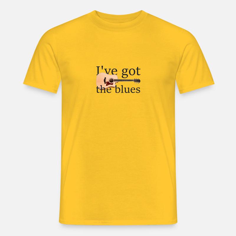 The blues - Männer T-Shirt - Gelb