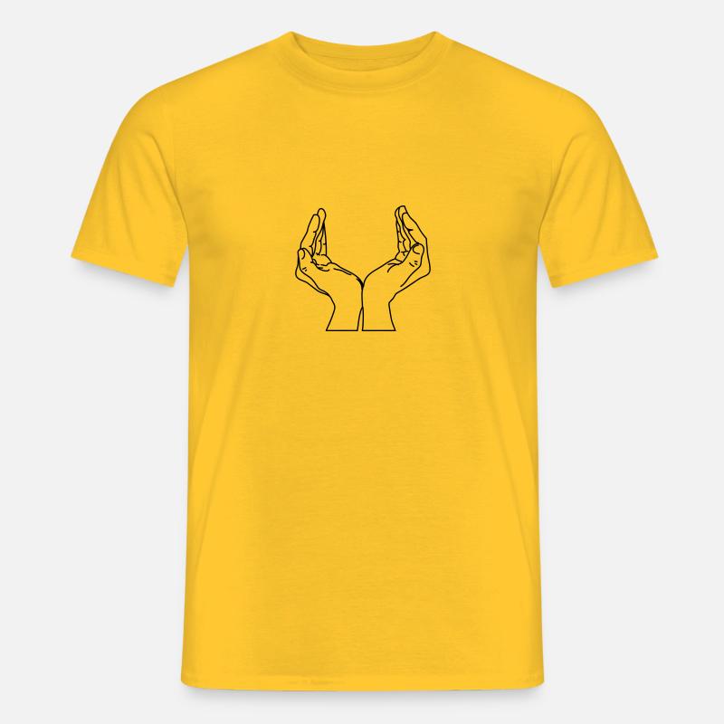 schalenhaende - Männer T-Shirt - Gelb