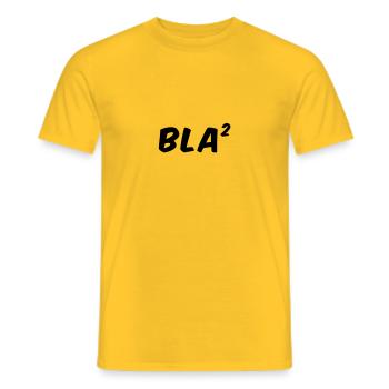 Bla Bla - Bla ² - T-shirt homme - jaune - Devant - AI Model Male 178 dark (178cm)