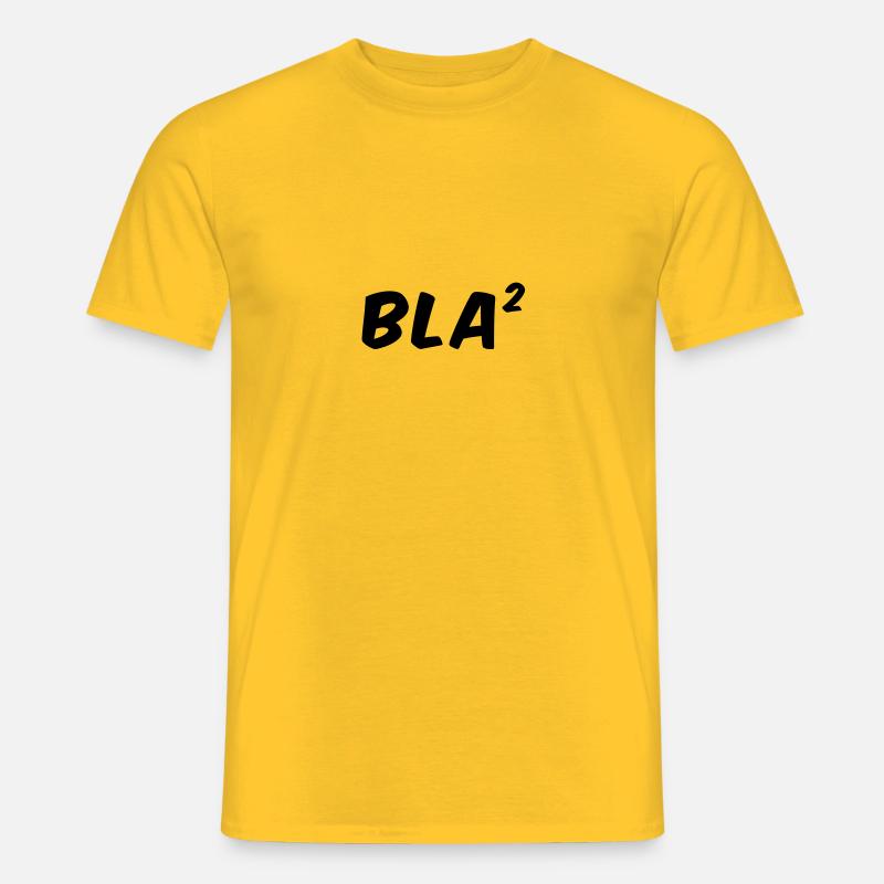 Bla Bla - Bla² - Männer T-Shirt - Gelb