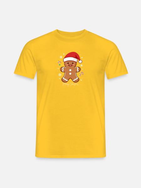 Merry Christmas - Männer T-Shirt - Gelb
