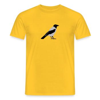 b i r d78 - Männer T-Shirt - Gelb - Vorne - AI Model Male 178 dark (178cm)