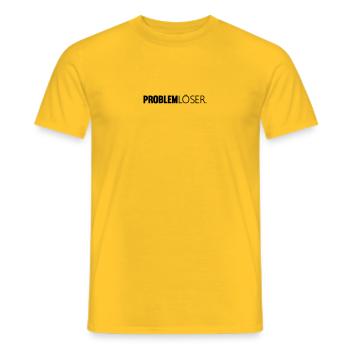 Problemlöser. - Männer T-Shirt - Gelb - Vorne - AI Model Male 178 dark (178cm)