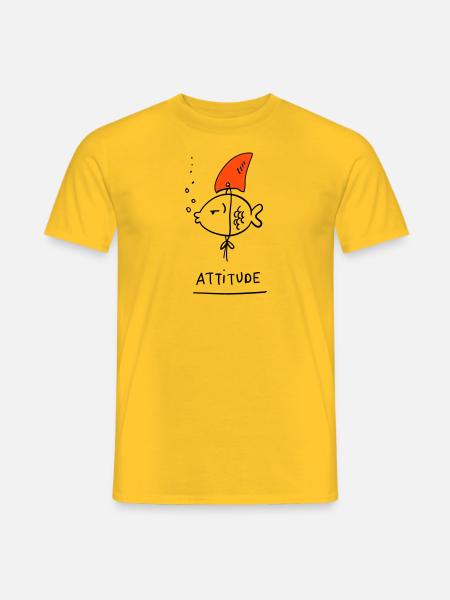 Attitude - Men's T-Shirt - yellow