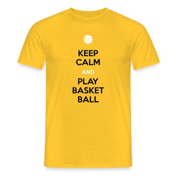Joueur de basket - T-shirt homme - jaune - Devant - AI Model Male 178 dark (178cm)