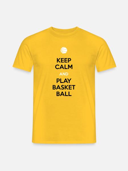 Basketball player - Men's T-Shirt - yellow