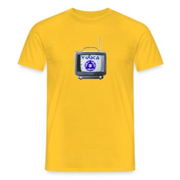 Tv letzte Ankündigung - Männer T-Shirt - Gelb - Vorne - AI Model Male 178 dark (178cm)