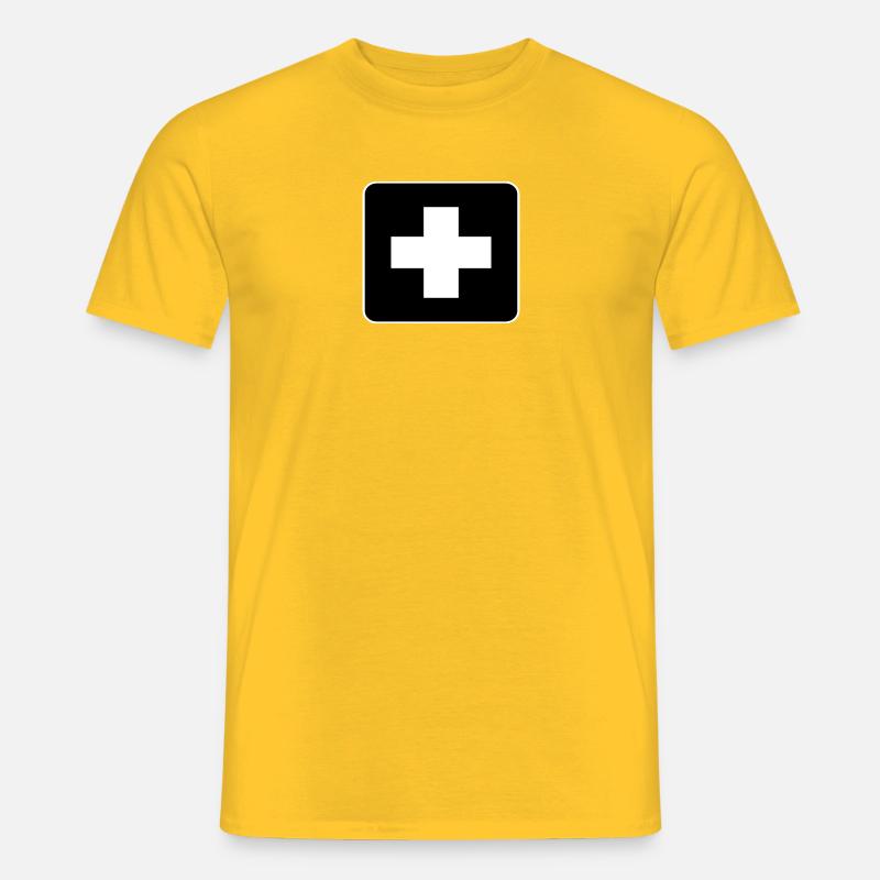 Help - Männer T-Shirt - Gelb