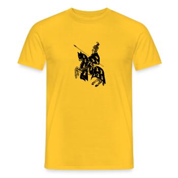 Knight - Men's T-Shirt - yellow - Front - AI Model Male 178 dark (178cm)