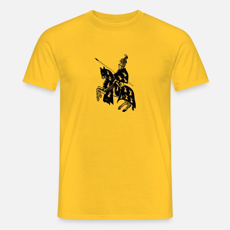 Ritter - Männer T-Shirt - Gelb