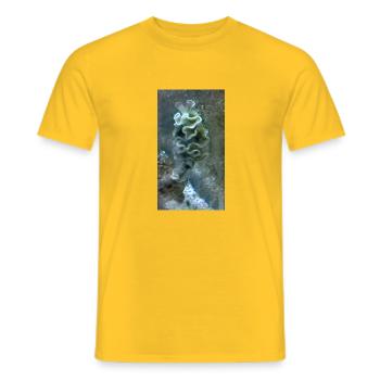 Sea Snail - Men's T-Shirt - yellow - Front - AI Model Male 178 dark (178cm)