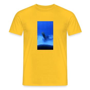 See Walze - Männer T-Shirt - Gelb - Vorne - AI Model Male 178 dark (178cm)