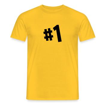 epic victory victory royale funny cool gift - Men's T-Shirt - yellow - Front - AI Model Male 178 dark (178cm)