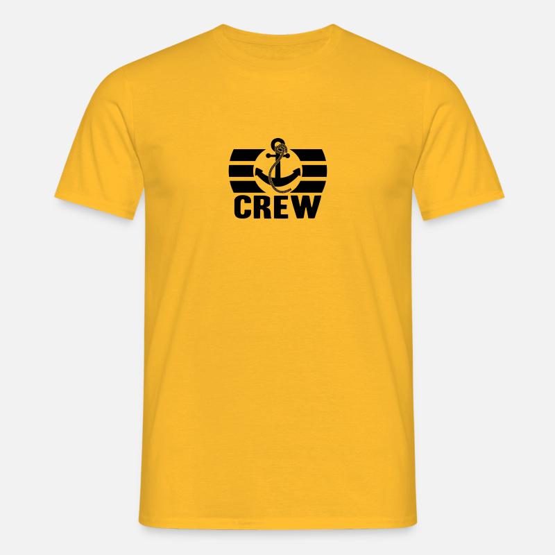 Crew Logo Design - Männer T-Shirt - Gelb