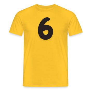 6 - T-shirt homme - jaune - Devant - AI Model Male 178 dark (178cm)