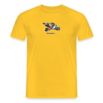 Feierabend - Männer T-Shirt - Gelb - Vorne - AI Model Male 178 dark (178cm)
