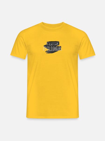 das ist prima - Männer T-Shirt - Gelb