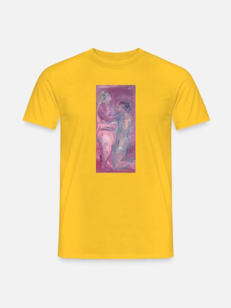 Vertical Oil Painting by Oksana Zmiyevska - Männer T-Shirt - Gelb