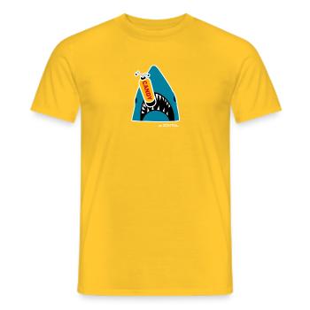 Shark Candy - T-shirt homme - jaune - Devant - AI Model Male 178 dark (178cm)