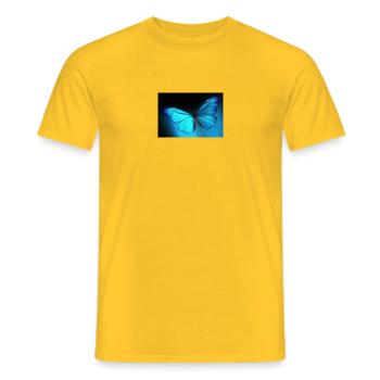 schmetterling 2 - Männer T-Shirt - Gelb - Vorne - AI Model Male 178 dark (178cm)