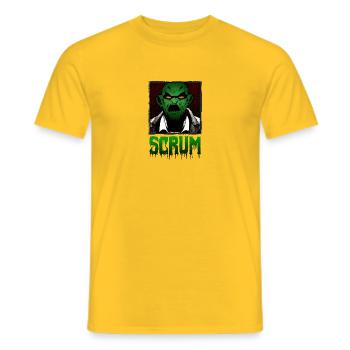 Scrum - Men's T-Shirt - yellow - Front - AI Model Male 178 dark (178cm)