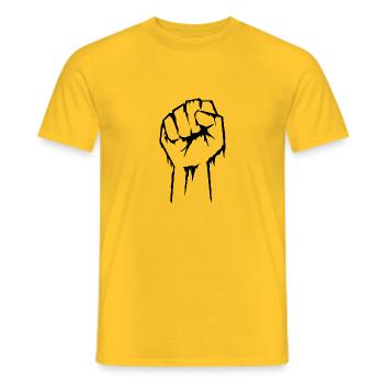 Zombie Hand 1 - Männer T-Shirt - Gelb - Vorne - AI Model Male 178 dark (178cm)