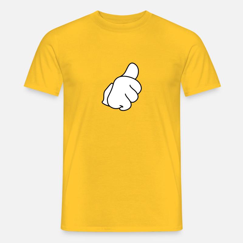 Thumbs - Männer T-Shirt - Gelb