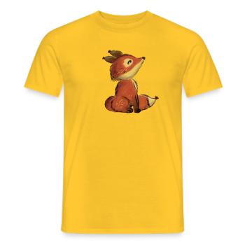 Kleiner Fuchs - Männer T-Shirt - Gelb - Vorne - AI Model Male 178 dark (178cm)