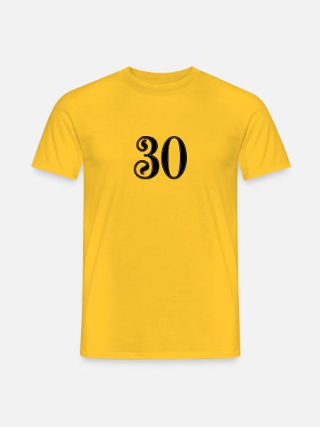 30 years anniversary - Men's T-Shirt - yellow