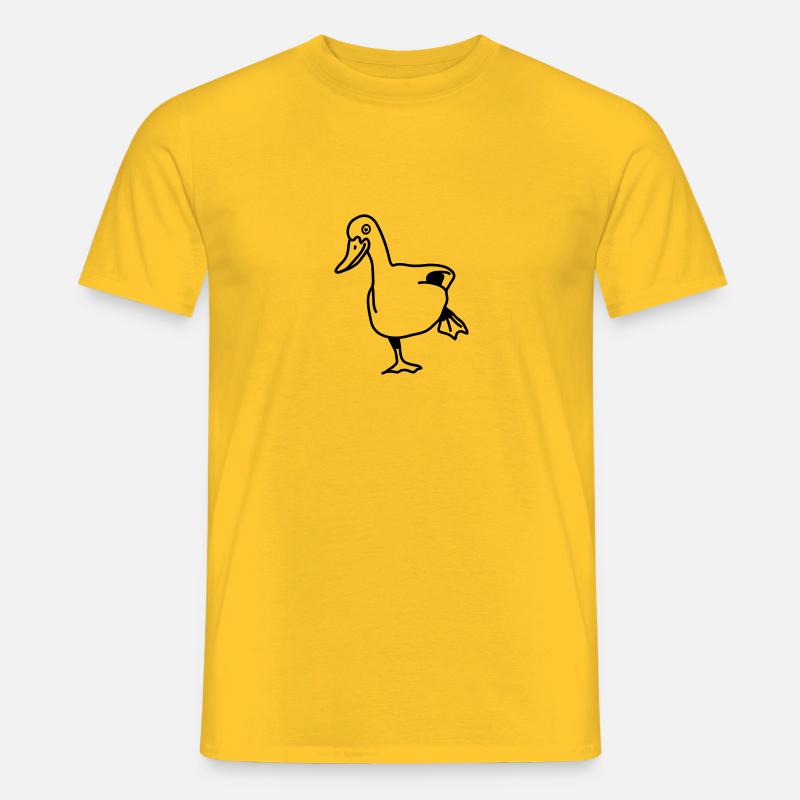 duck - Männer T-Shirt - Gelb