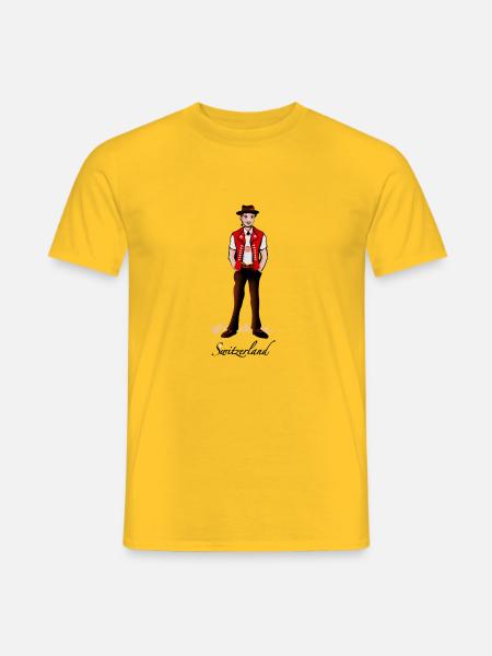 Apenzeller Bueb - Männer T-Shirt - Gelb