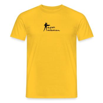 Super Mom - Men's T-Shirt - yellow - Front - AI Model Male 178 dark (178cm)