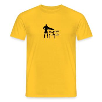 Großartiger Vater - Männer T-Shirt - Gelb - Vorne - AI Model Male 178 dark (178cm)