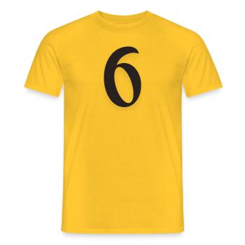 6 - T-shirt homme - jaune - Devant - AI Model Male 178 dark (178cm)