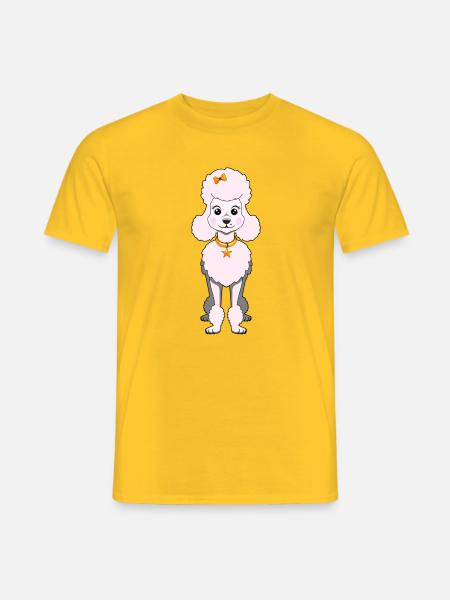 motiv_pudel - Männer T-Shirt - Gelb