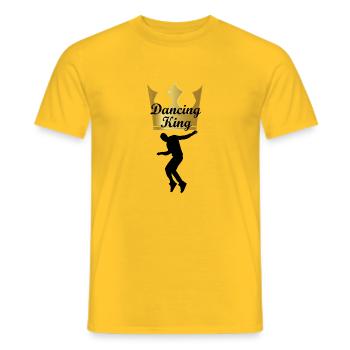 Danse Danse Musique - T-shirt homme - jaune - Devant - AI Model Male 178 dark (178cm)