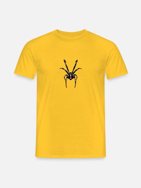 Spinnen - Männer T-Shirt - Gelb
