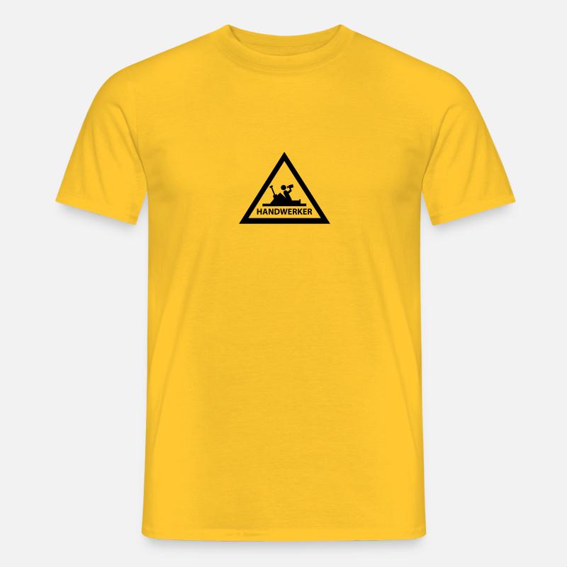 handwerker - Männer T-Shirt - Gelb