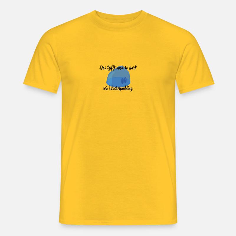 Wackelpudding - Männer T-Shirt - Gelb