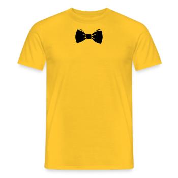 noeud classe - T-shirt homme - jaune - Devant - AI Model Male 178 dark (178cm)